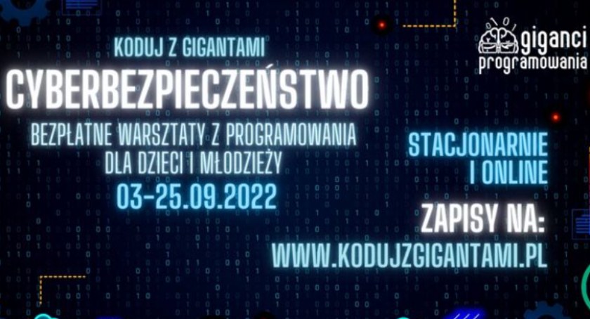 Cyberbezpieczeństwo - bezpłatne warsztaty również w Płońsku, czyli jedenasta edycja „Koduj z Gigantami”