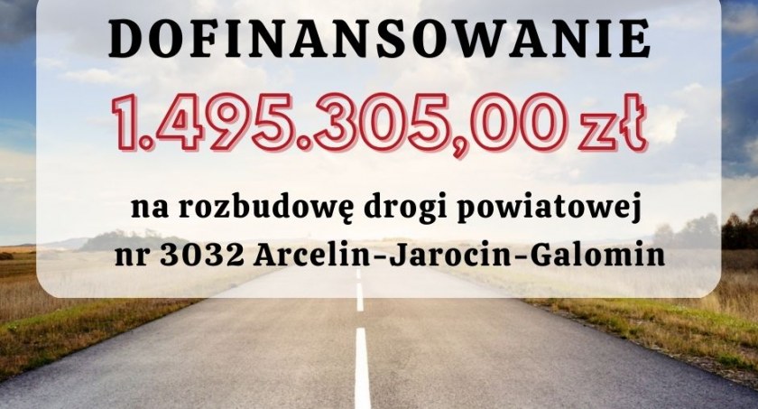 Jest dofinansowanie na rozbudowę kolejnego odcinka powiatowej drogi