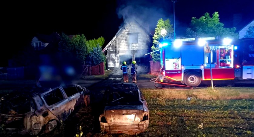 Osiem jednostek gasiło pożar domu w Baboszewie
