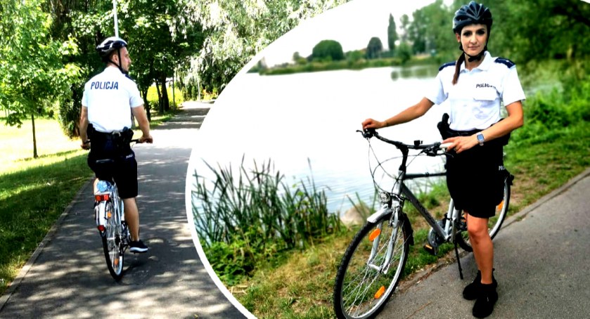 Dzielnicowi na rowerowej służbie