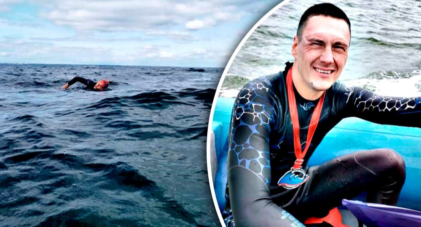 Brawo dla Damiana - przepłynął z Gdyni na Hel, czyli nasz człowiek w Extreme Baltic Challenge