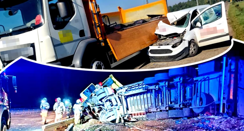 Uwaga na miejsca z robotami na drogach - dziś dwa groźne wypadki na siódemce i w Szczepkowie