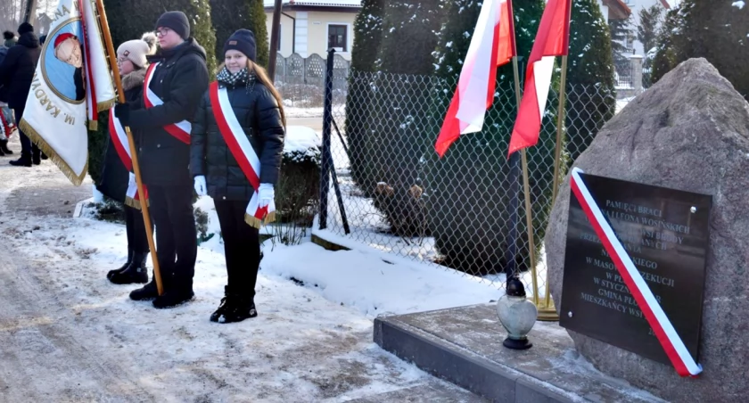 Pamięci braci Stefana i Leona Wosińskich - tablica odsłonięta w Brodach