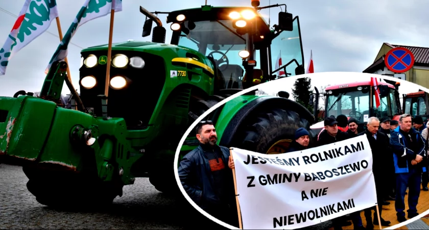 Ciąg dalszy protestów rolników - tym razem Baboszewo