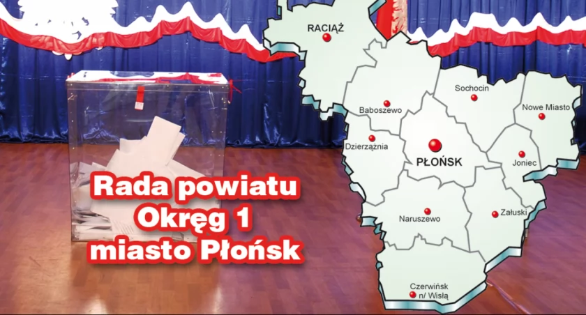 W okręgu Płońsk wybory do rady powiatu wygrywa PiS