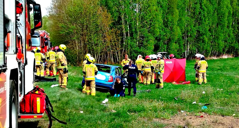 Policja o tragicznym wypadku w Galominie 
