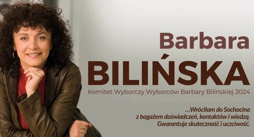 Barbara Bilińska do MIESZKAŃCÓW MIASTA I GMINY SOCHOCIN