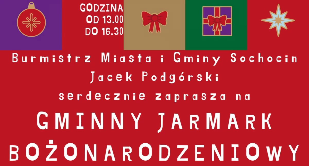 Już w sobotę sochociński jarmark świąteczny
