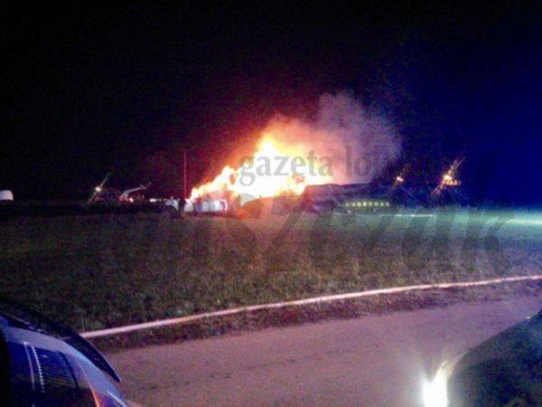 Groźny pożar w Szerominku