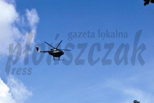 Wielogodzinna sensacja z helikopterem w roli głównej