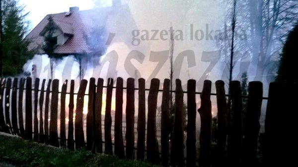 Spłonął budynek