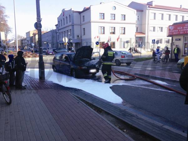 Płonął fiat