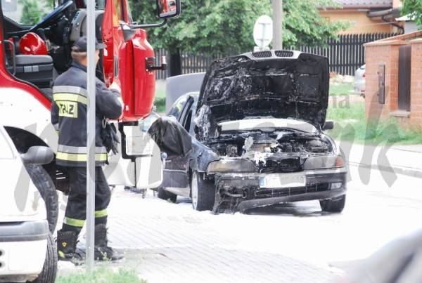 Płonęło auto