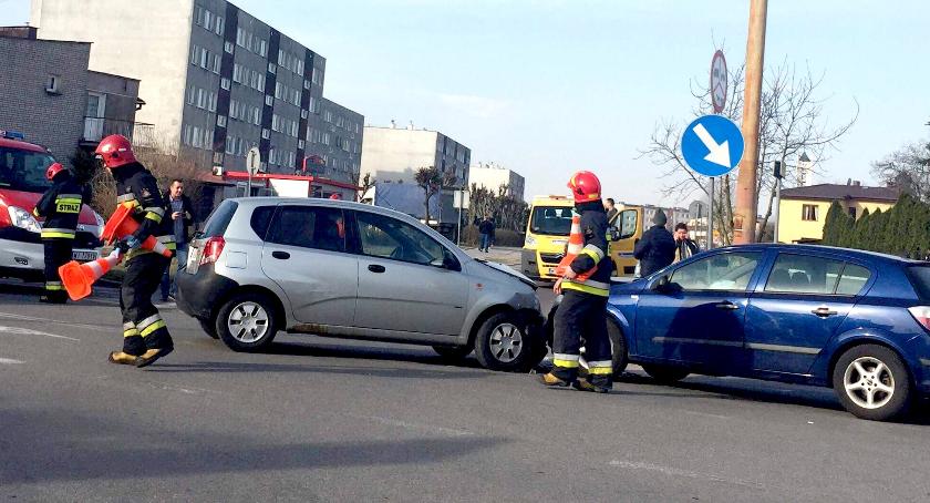 Chevrolet z oplem na Grunwaldzkiej