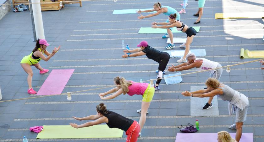 Kolejny fitness na tarasie