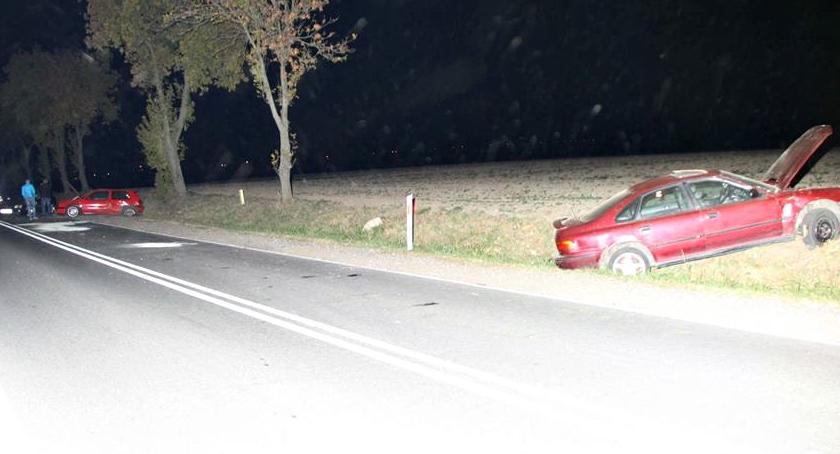 Zderzenie czterech aut w Koziminach