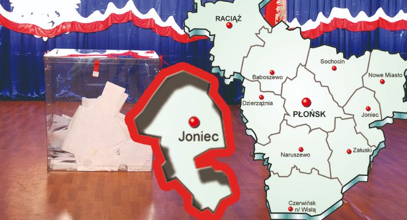 W gminie Joniec PiS - 58,37 %; KE - 26,98 %