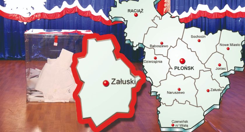 W gminie Załuski PiS - 64,41 %; KE - 23,60 %