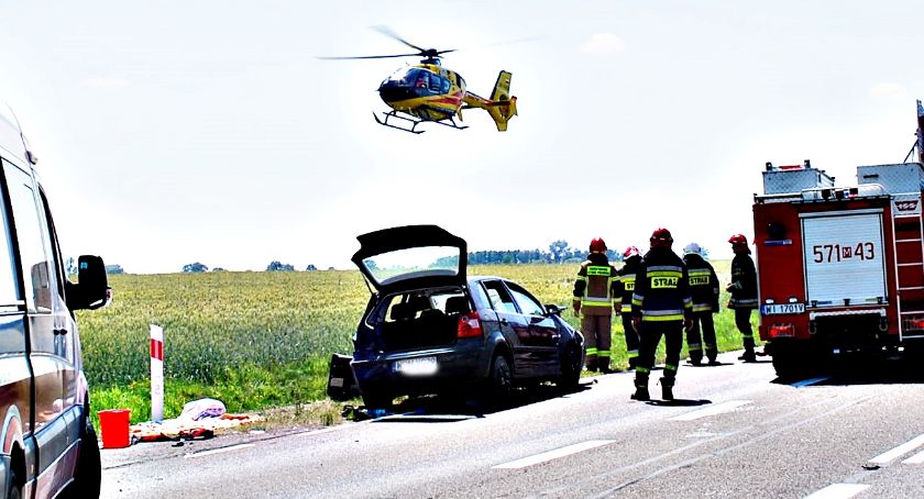Bardzo poważny wypadek w Kozarzewie - zakończyło się tragicznie