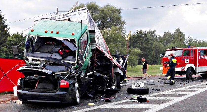 Tragiczny wypadek na siódemce w Pawłowie