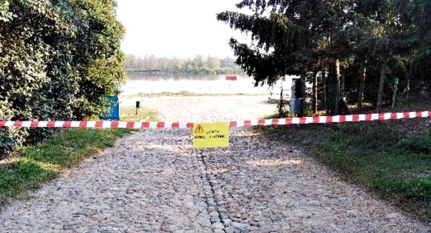 Zakazy (kąpieli, połowu i poboru wody) na Wiśle w gminie Czerwińsk