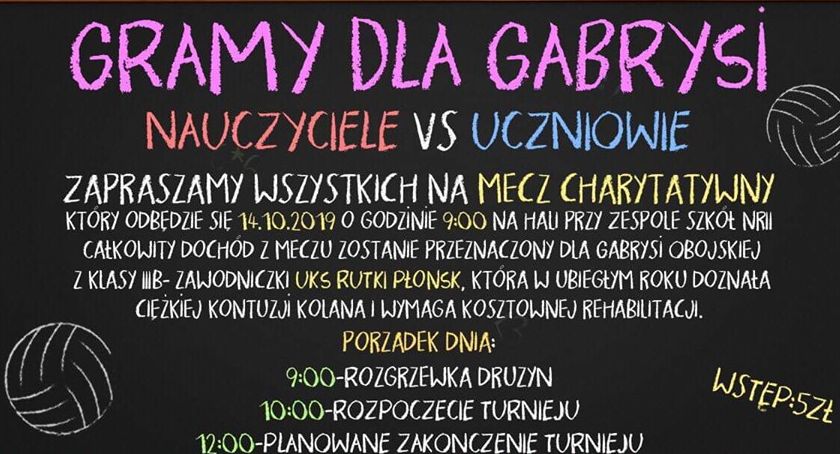 Zagrają dla Gabrysi