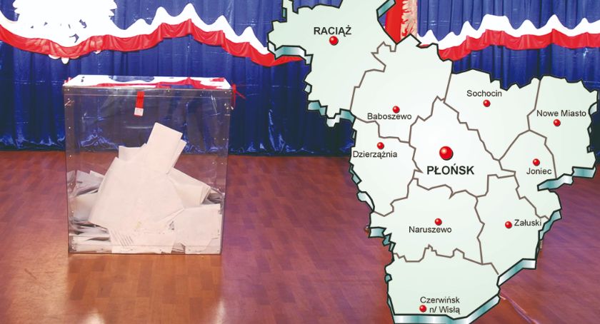 NASZE GŁOSOWANIE - w powiecie płońskim PiS - 56,12 %, KO - 14,70 %, PSL - 13,59 %