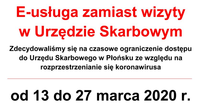 Ograniczenie dostępu do płońskiej skarbówki