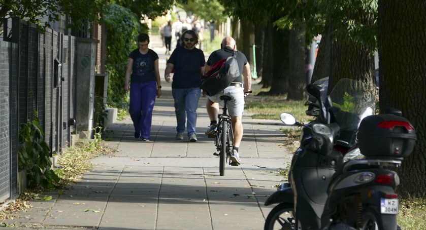 Ścieżki rowerowe przy ulicy Mickiewicza