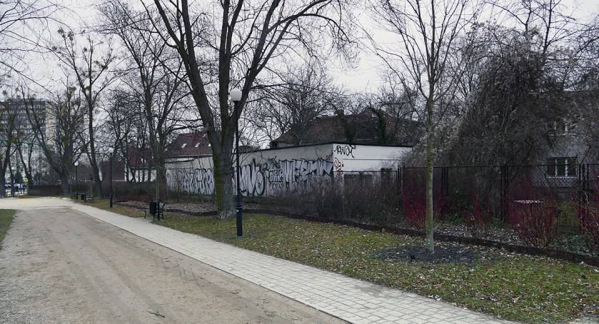 Piękny zakątek w Parku Żeromskiego