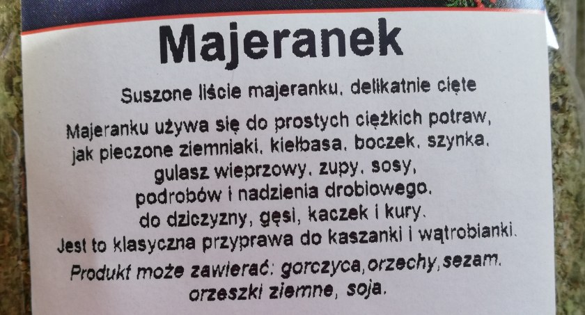 Uwaga! Majeranek z Salmonellą  