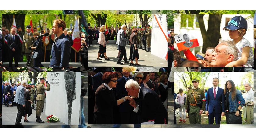 Odsłonięcie pomnika Witolda Pileckiego na Żoliborzu