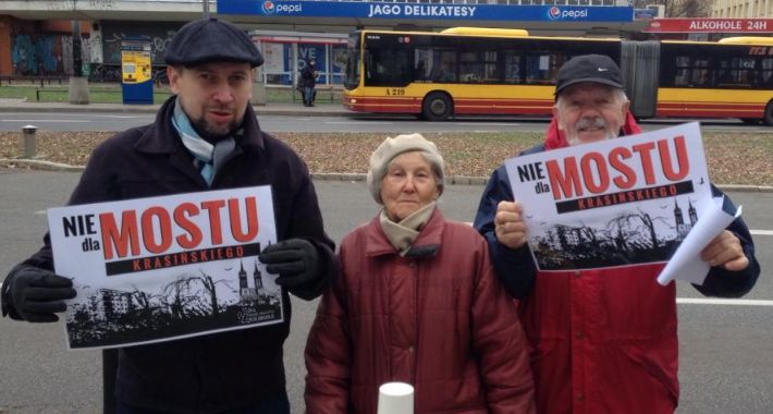 Stanowcze nie dla Mostu Krasińskiego