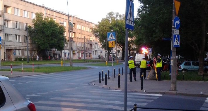 Kolizja przy Pl.Inwalidów