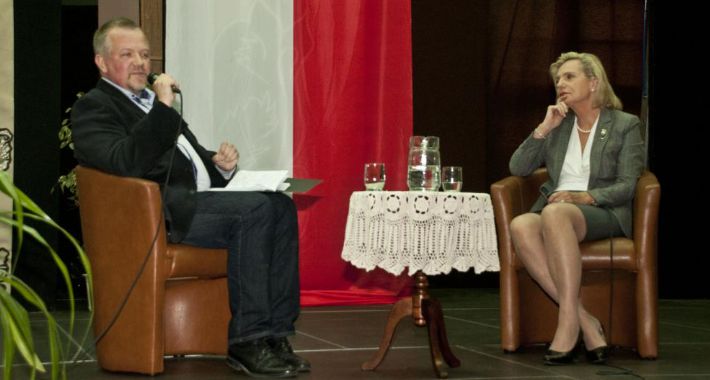 Anna Maria Anders na obchodach 80-lecia Żoliborskiej Jedynki