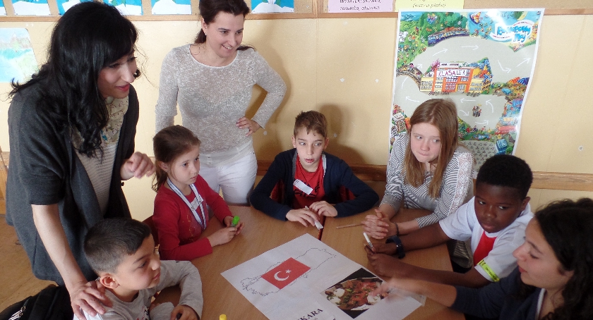 Dzieci w ramach programu Erasmus z wizytą na Żoliborzu