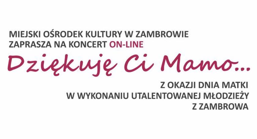 MOK zaprasza na koncert online z okazji Dnia Matki