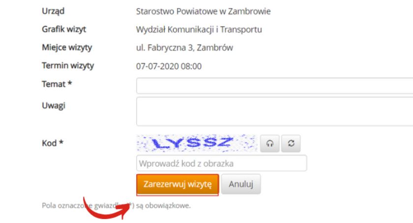 Zarezerwuj wizytę w wydziale komunikacji!