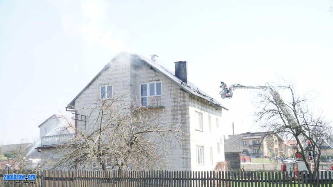 Pożar domu w Konopkach [foto+video]