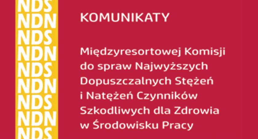 Informacja PSSE: dopuszczalne wartości narażenia zawodowego