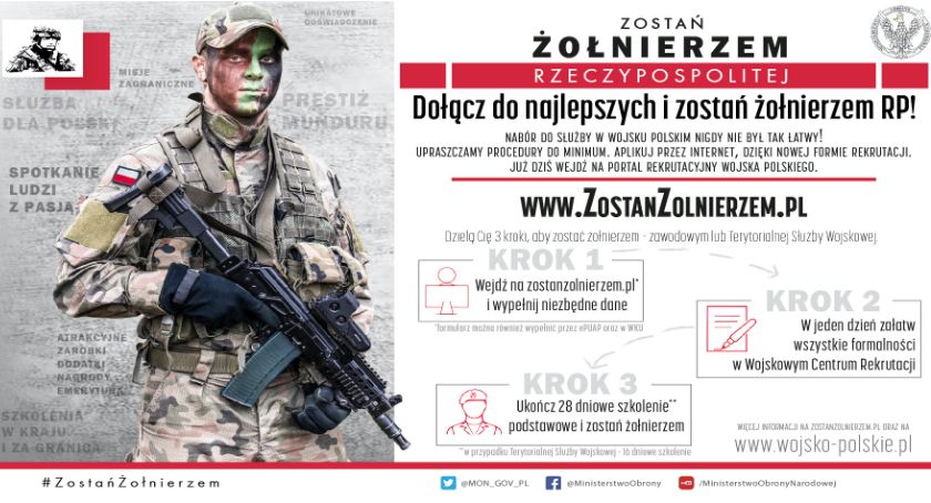Zostań Żołnierzem Rzeczypospolitej – rusza nowy system rekrutacji do Wojska Polskiego