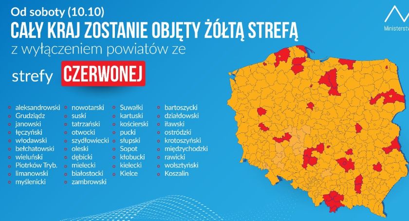 Powiat zambrowski w strefie czerwonej. Nowe zasady bezpieczeństwa w całym kraju