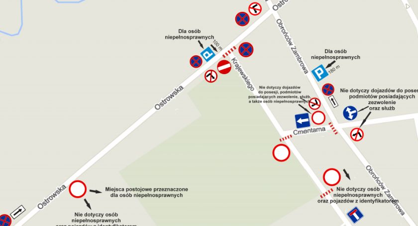 UWAGA: Od dzisiaj zmiany w organizacji ruchu w Zambrowie!