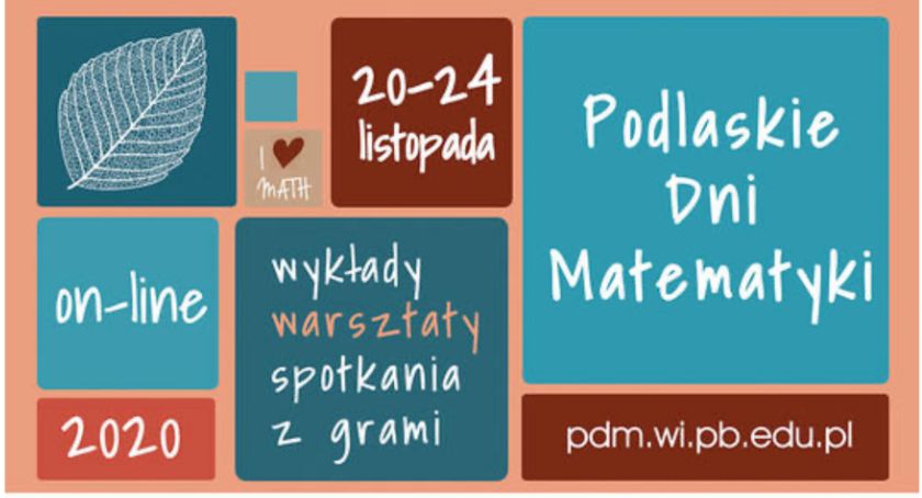 Niebawem rozpoczną się Podlaskie Dni Matematyki 2020