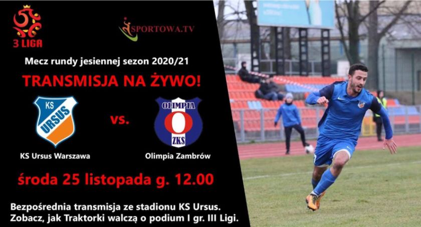 Olimpia zagra dzisiaj z Ursusem. Zobacz transmisję ONLINE