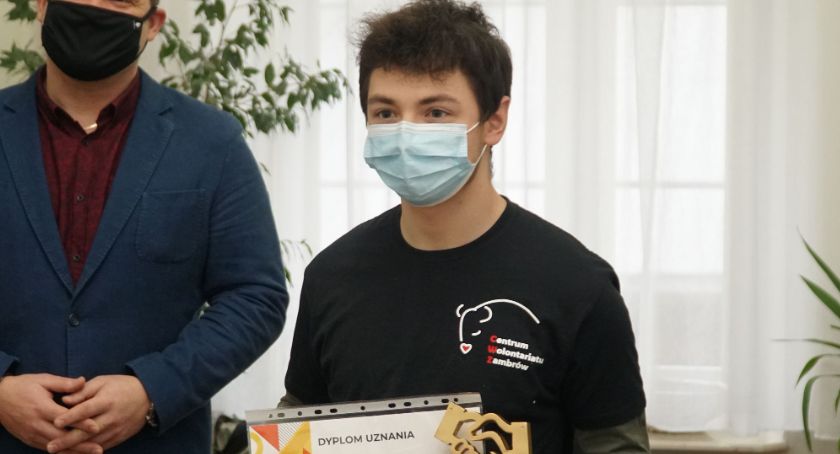 Dawid Baczewski z ZS1 laureatem konkursu na „Wolontariusza Roku Korpusu Solidarności”