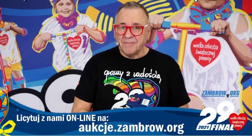 WOŚP 2021: Jurek Owsiak zaprasza do udziału w aukcjach zambrow.org! [VIDEO]