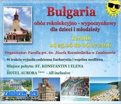 Trwają zapisy na letni obóz w Bułgarii 
