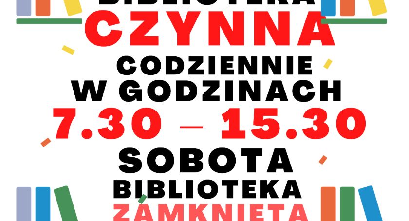 Miejska Biblioteka Publiczna w Zambrowie jest otwarta dla czytelników