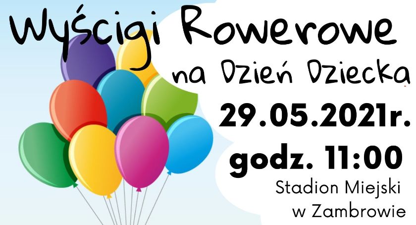 Wyścigi rowerowe z okazji Dnia Dziecka